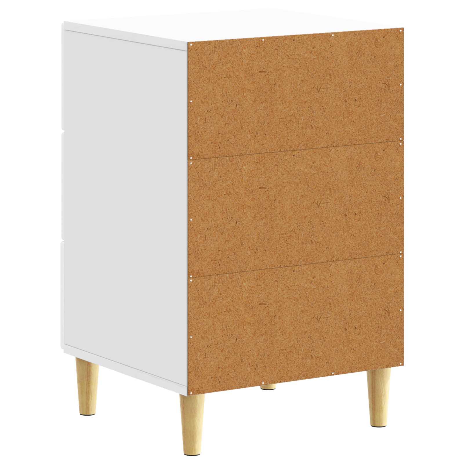 Naktinis staliukas Itin blizgi balta 43 x 39,5 x 66,5 cm