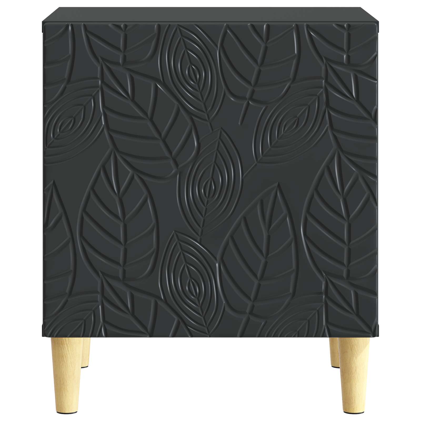 Naktinis staliukas Juoda 43 x 34,5 x 50 cm Apdirbta mediena