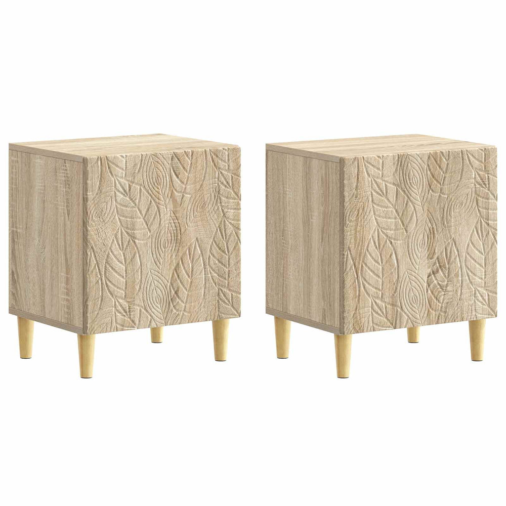 Naktinis staliukas 2 pcs Sonoma ąžuolas 43 x 34,5 x 50 cm