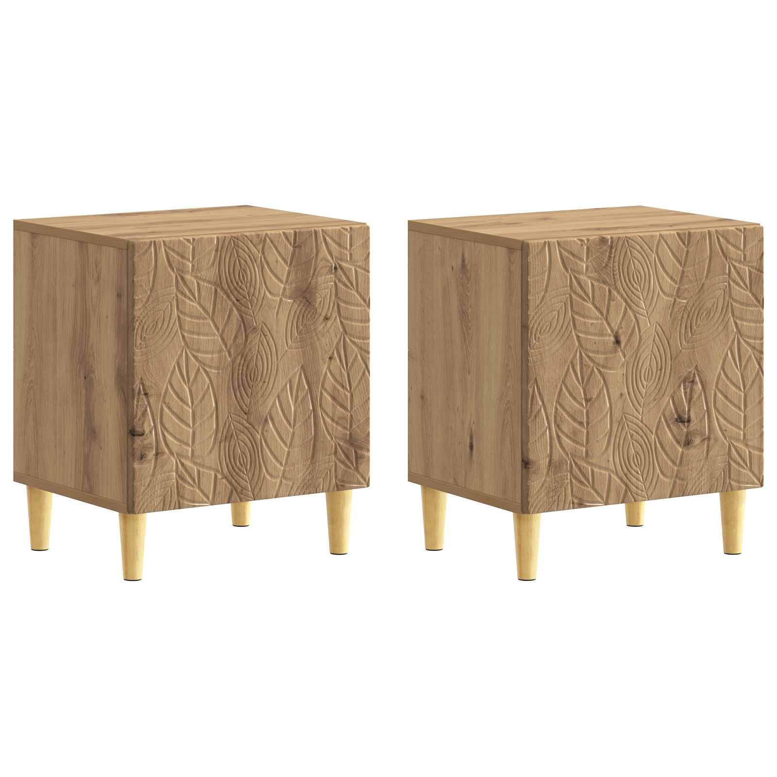 Naktinis staliukas 2 pcs Artisano ąžuolo 43 x 34,5 x 50 cm