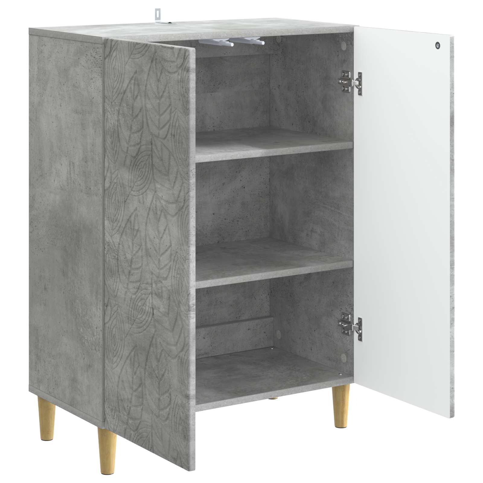 Kabalas Betono pilka 66 x 34,5 x 90 cm Apdirbta mediena