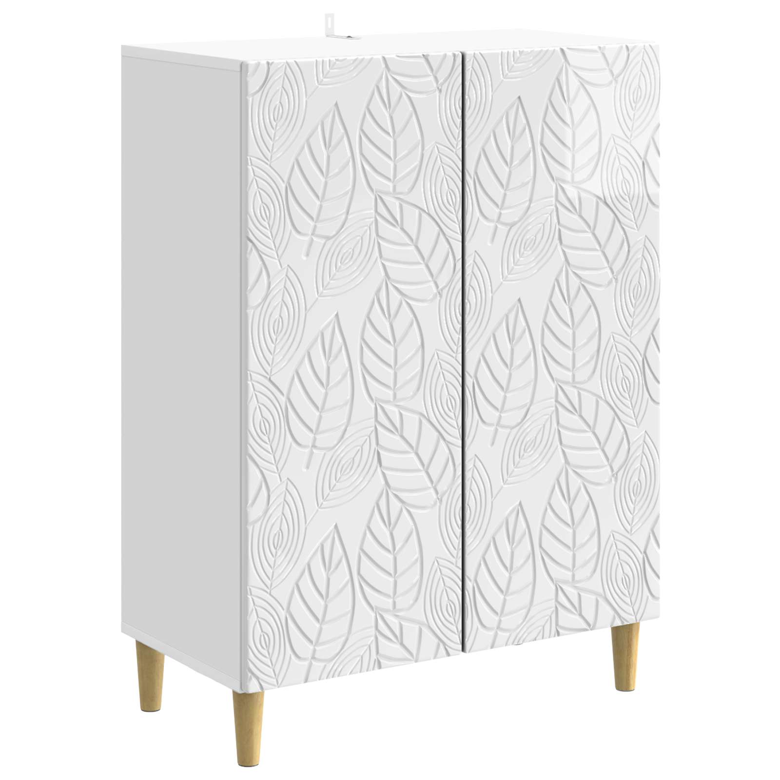 Kabalas Itin blizgi balta 66 x 34,5 x 90 cm Apdirbta mediena