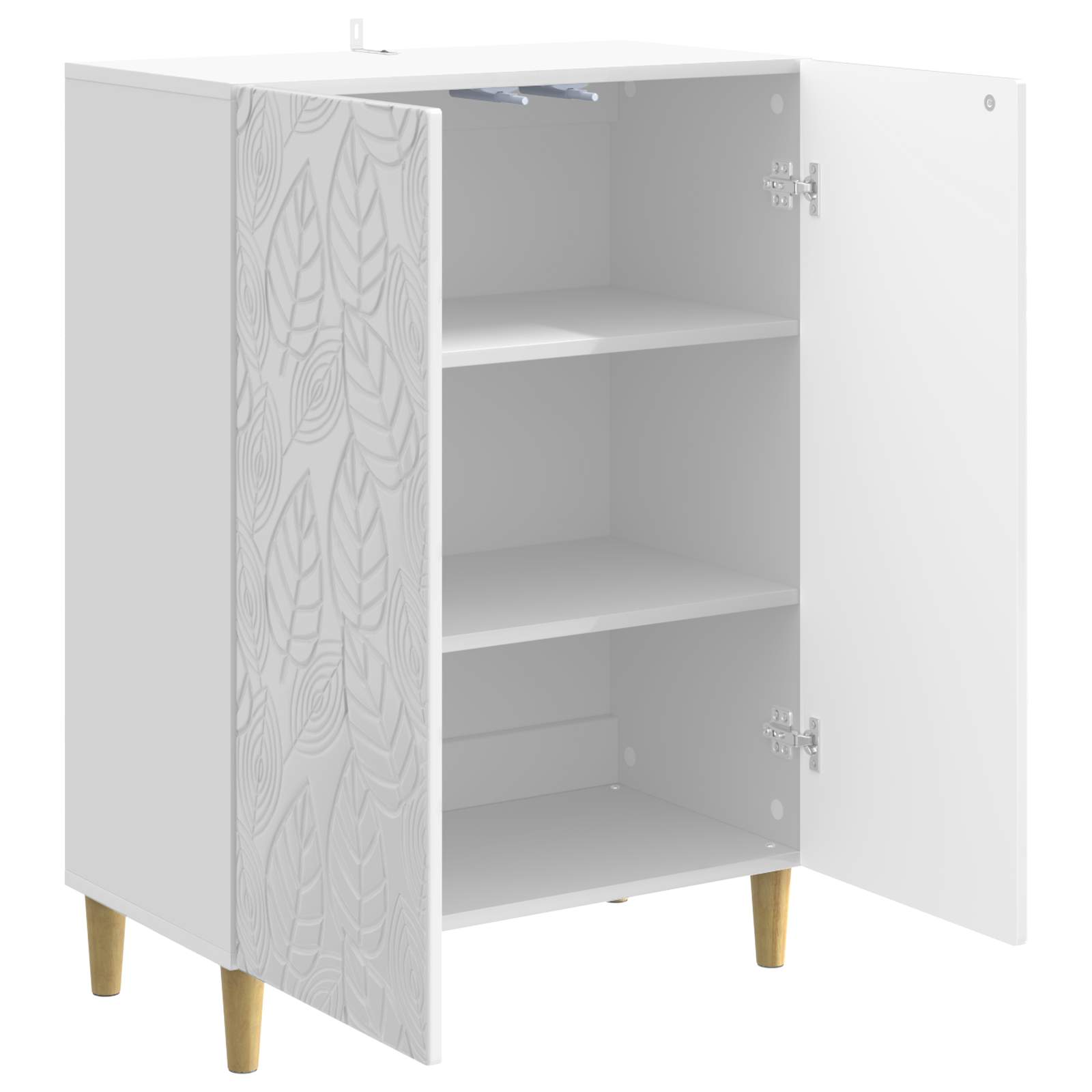 Kabalas Itin blizgi balta 66 x 34,5 x 90 cm Apdirbta mediena