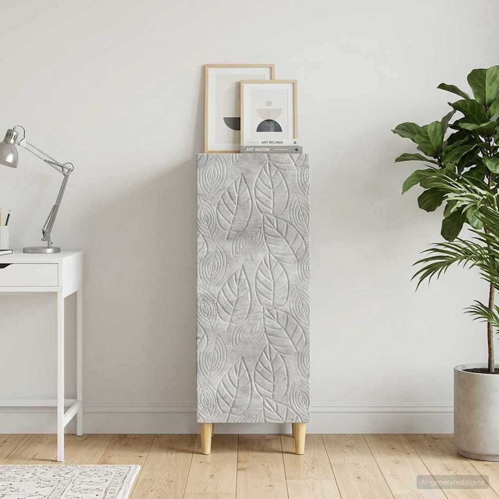 Kabalas Betono pilka 33 x 34,5 x 90 cm Apdirbta mediena