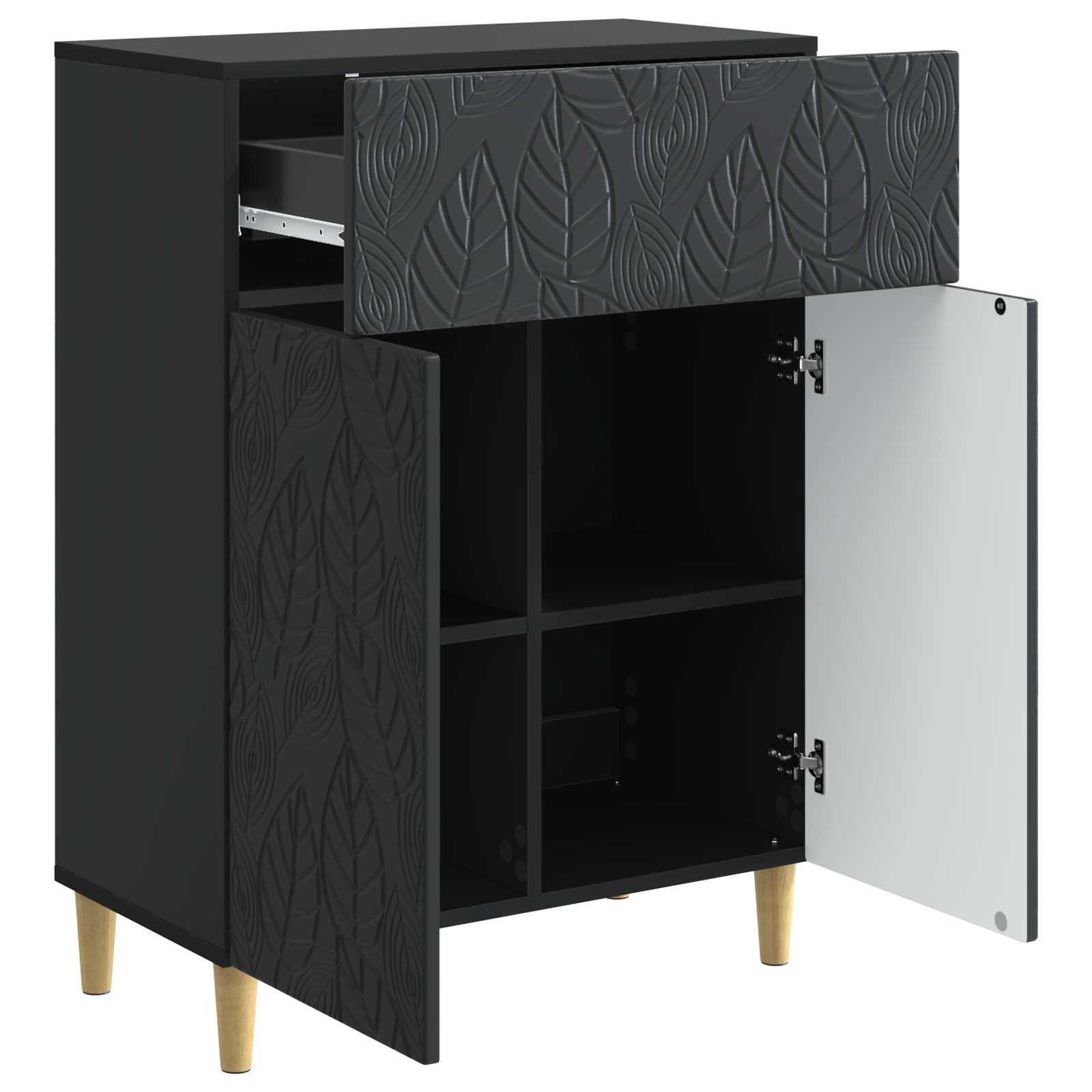 Kabalas Juoda 66 x 34,5 x 90 cm Apdirbta mediena