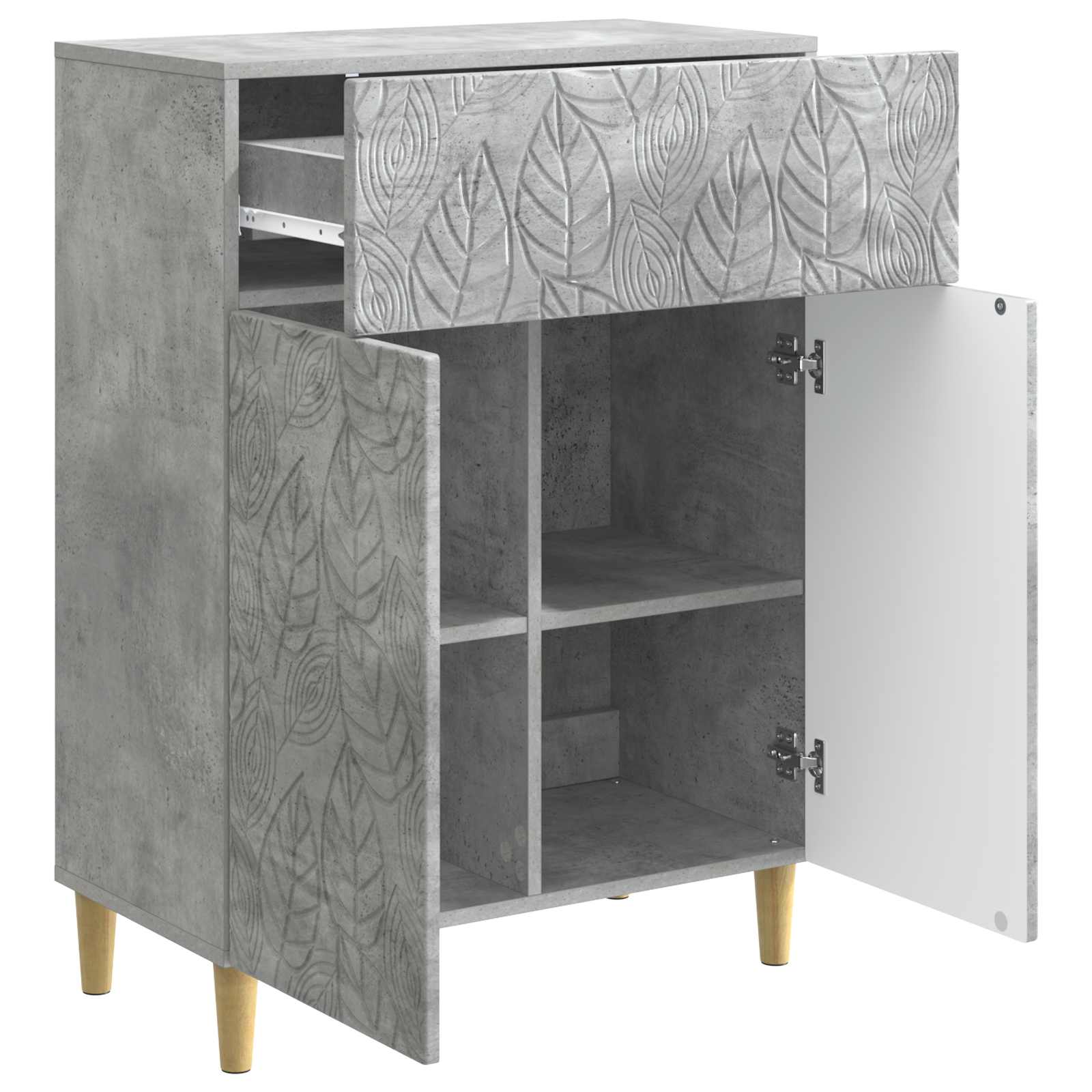 Kabalas Betono pilka 66 x 34,5 x 90 cm Apdirbta mediena