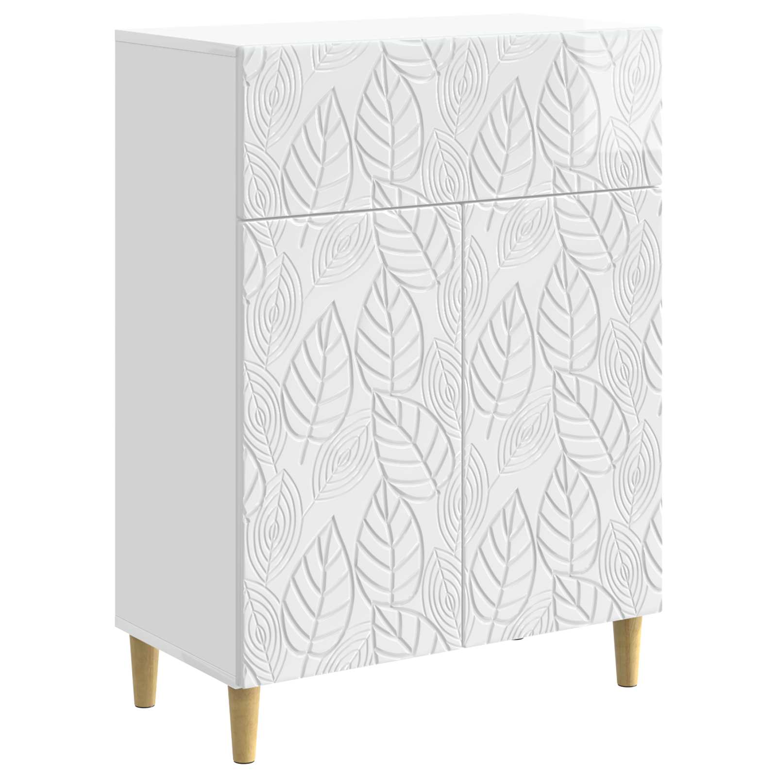 Kabalas Itin blizgi balta 66 x 34,5 x 90 cm Apdirbta mediena