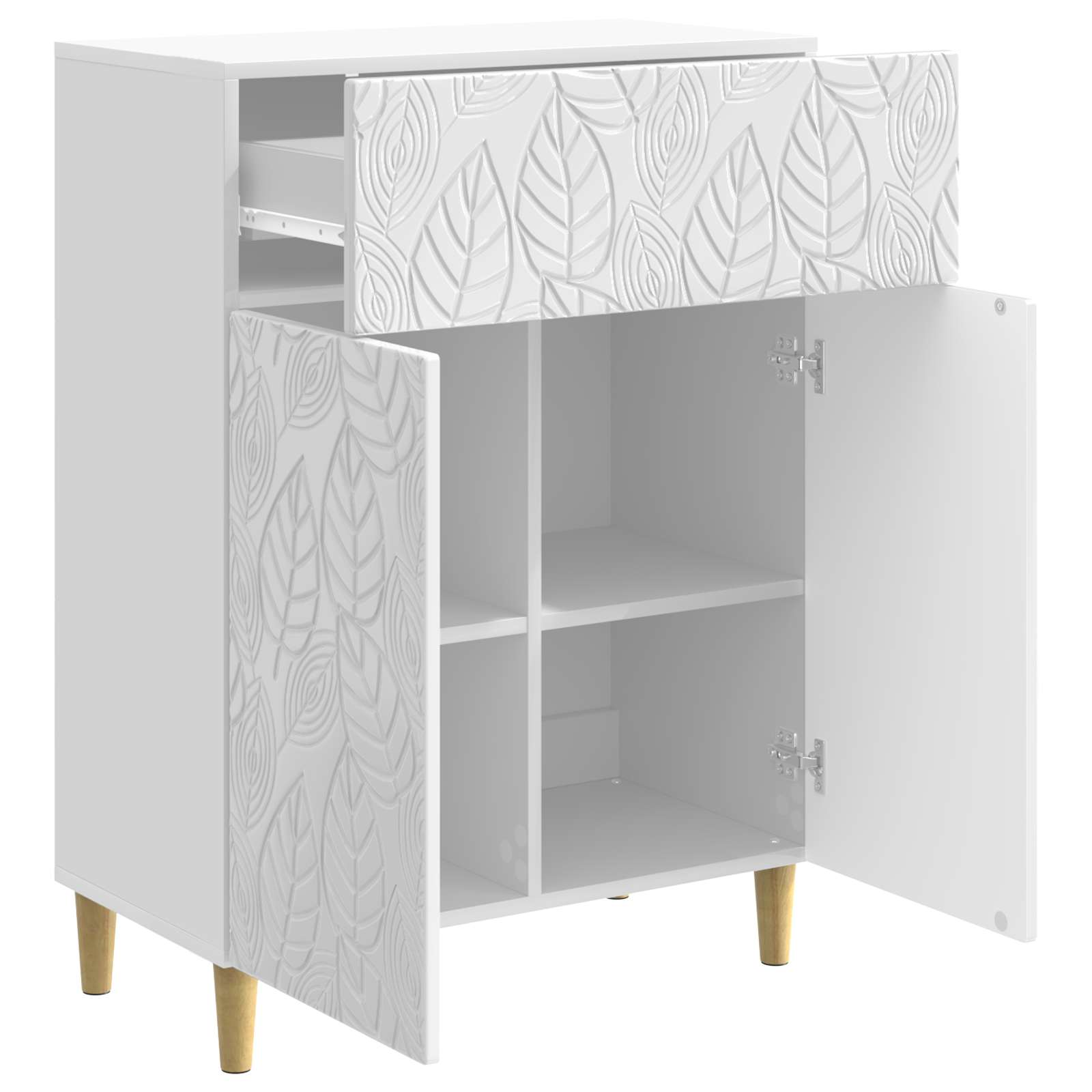 Kabalas Itin blizgi balta 66 x 34,5 x 90 cm Apdirbta mediena