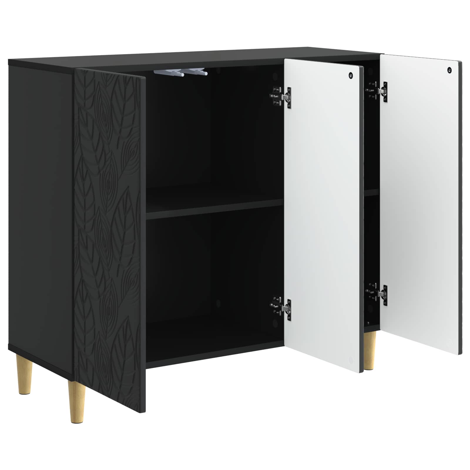Kabalas Juoda 89 x 34,5 x 80 cm Apdirbta mediena