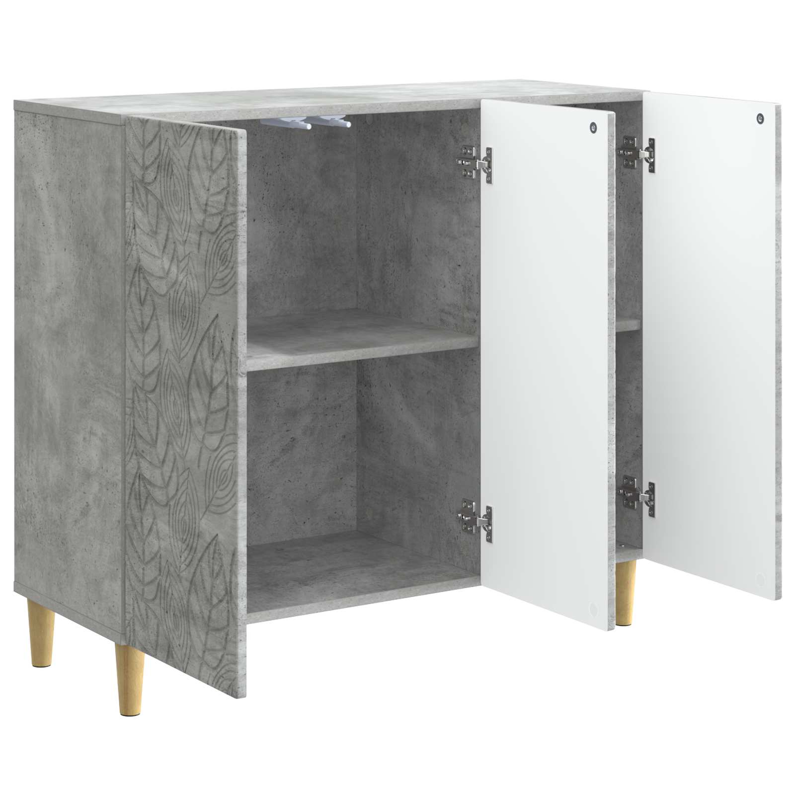 Kabalas Betono pilka 89 x 34,5 x 80 cm Apdirbta mediena