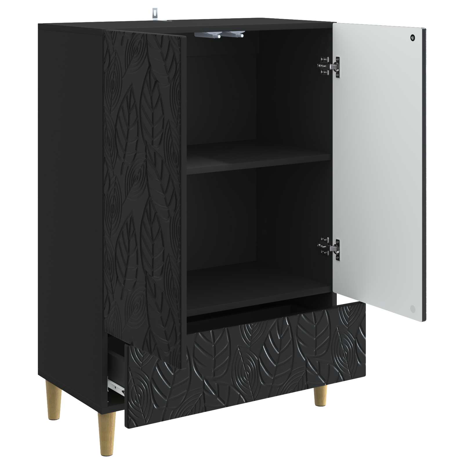 Kabalas Juoda 66 x 34,5 x 95 cm Apdirbta mediena
