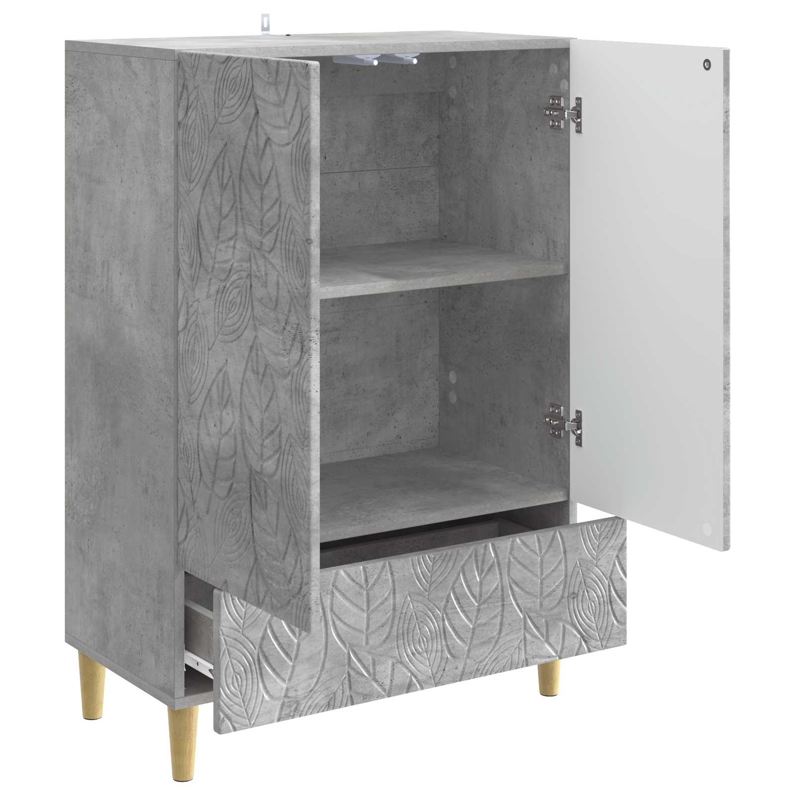 Kabalas Betono pilka 66 x 34,5 x 95 cm Apdirbta mediena