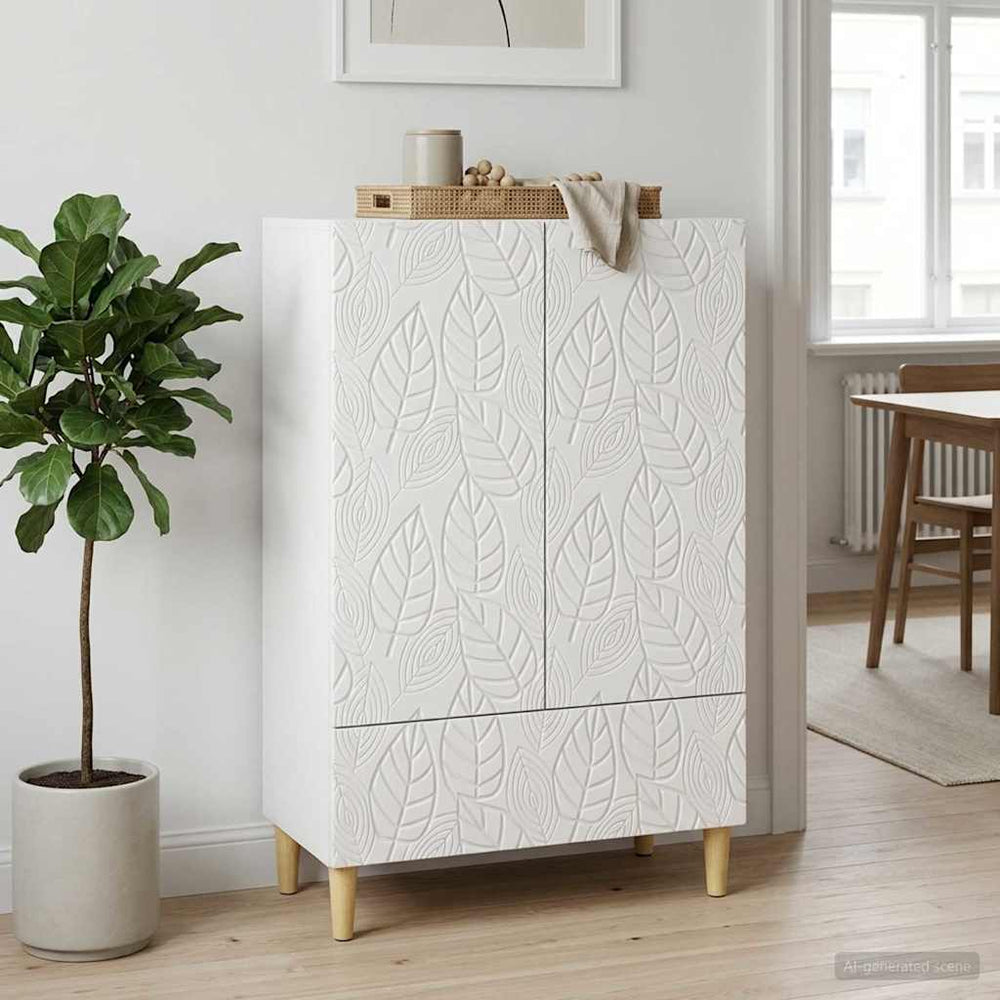 Kabalas Itin blizgi balta 66 x 34,5 x 95 cm Apdirbta mediena