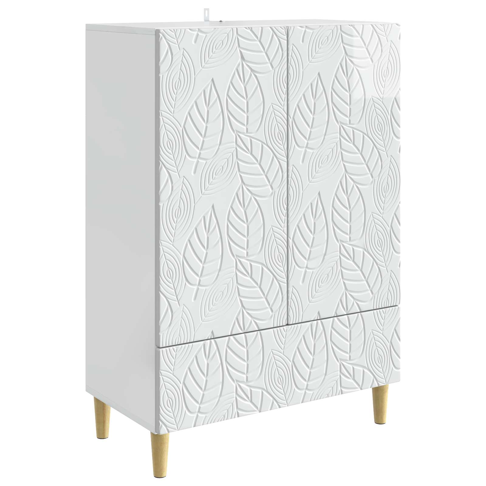 Kabalas Itin blizgi balta 66 x 34,5 x 95 cm Apdirbta mediena