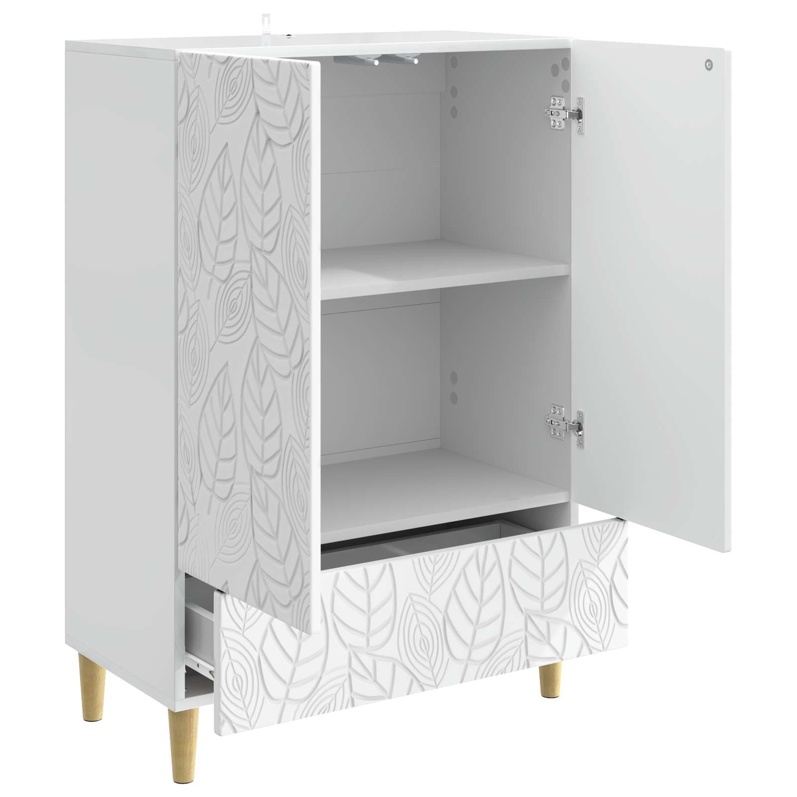 Kabalas Itin blizgi balta 66 x 34,5 x 95 cm Apdirbta mediena