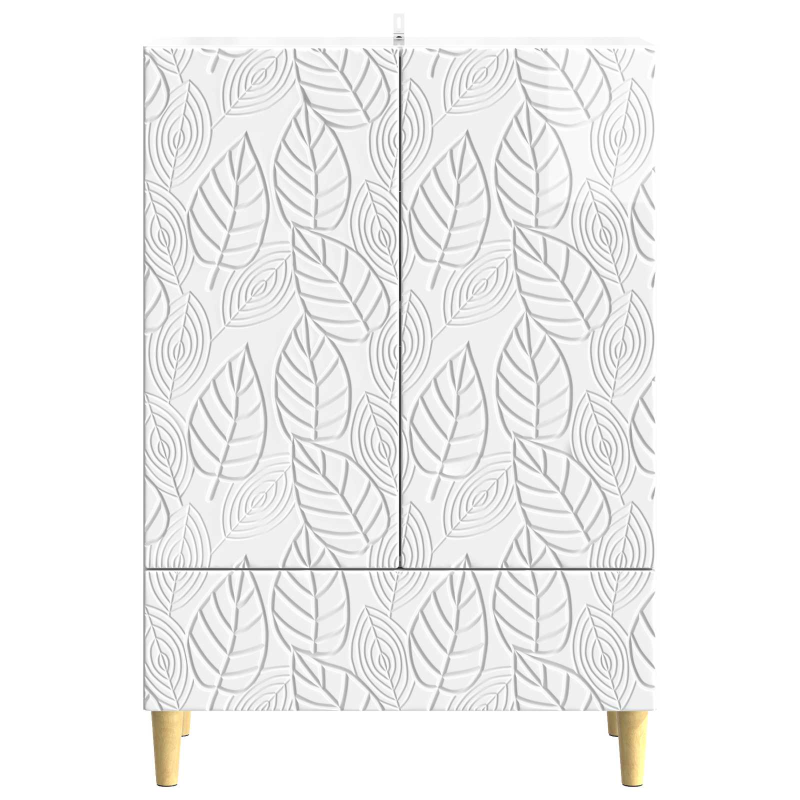 Kabalas Itin blizgi balta 66 x 34,5 x 95 cm Apdirbta mediena