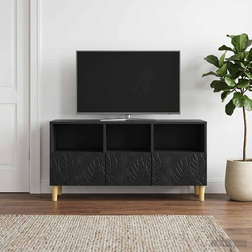 Televizoriaus spintelė 102 x 34,5 x 50 cm Juoda