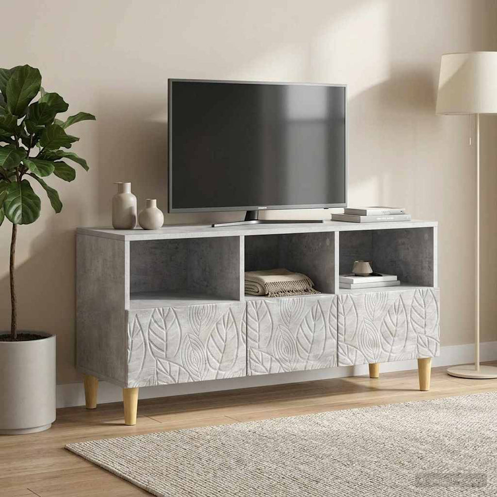 Televizoriaus spintelė 102 x 34,5 x 50 cm Betono pilka