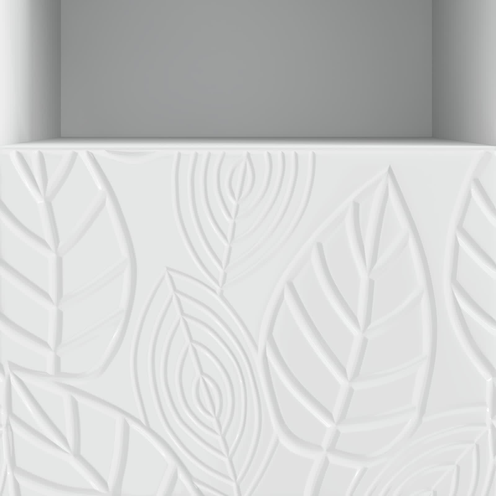 Televizoriaus spintelė 102 x 34,5 x 50 cm Itin blizgi balta