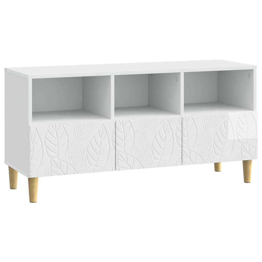 Televizoriaus spintelė 102 x 34,5 x 50 cm Itin blizgi balta