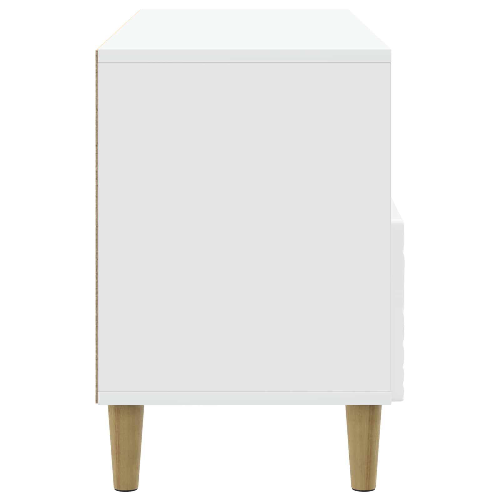 Televizoriaus spintelė 102 x 34,5 x 50 cm Itin blizgi balta