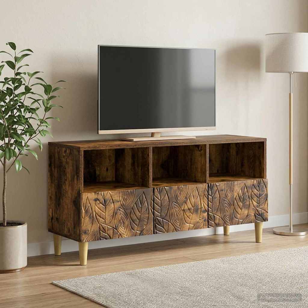 Televizoriaus spintelė 102 x 34,5 x 50 cm Dūminio ąžuolo