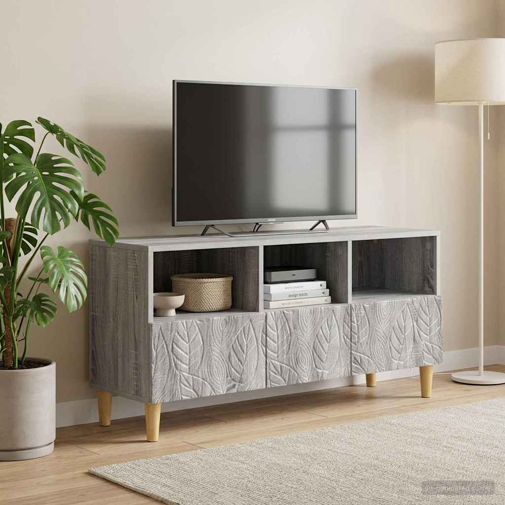 Televizoriaus spintelė 102 x 34,5 x 50 cm Pilka Sonoma