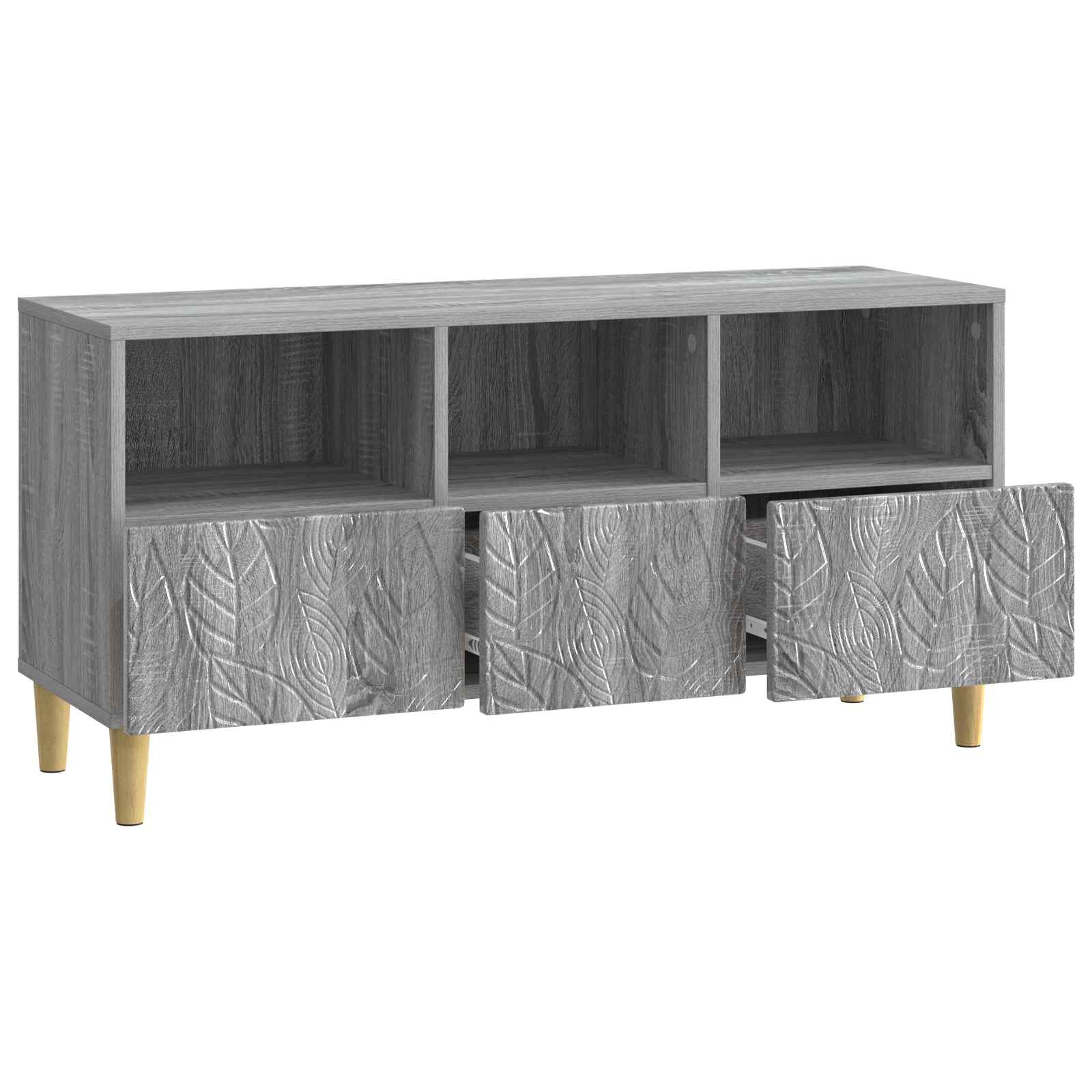 Televizoriaus spintelė 102 x 34,5 x 50 cm Pilka Sonoma