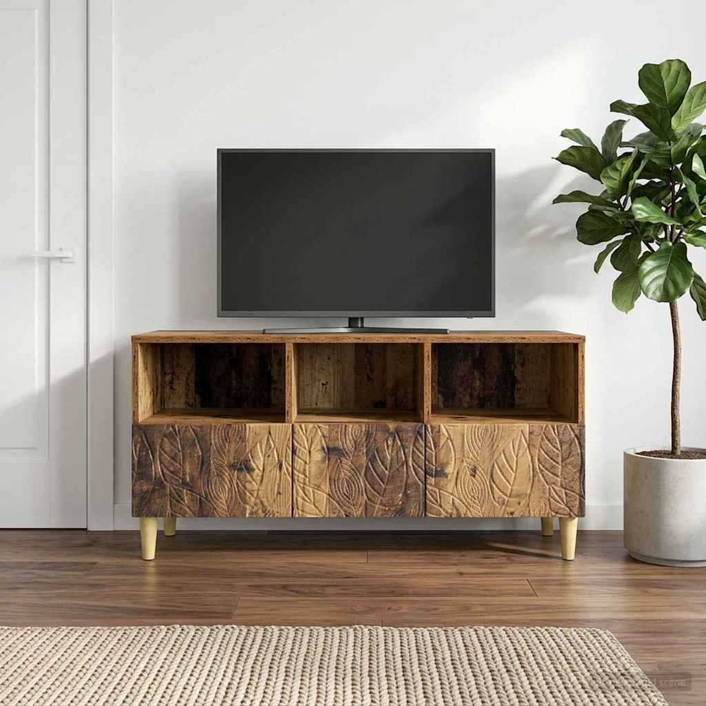 Televizoriaus spintelė 102 x 34,5 x 50 cm Sendintos medienos