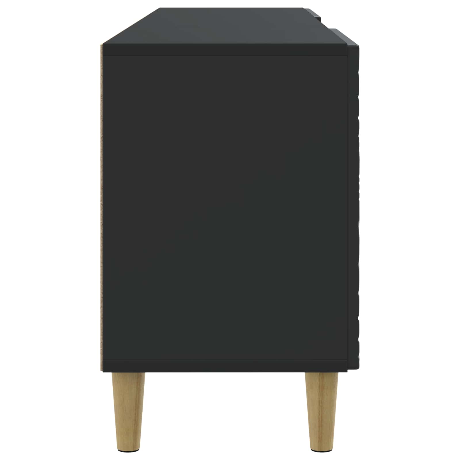 Televizoriaus spintelė 150 x 31 x 50 cm Juoda Apdirbta mediena