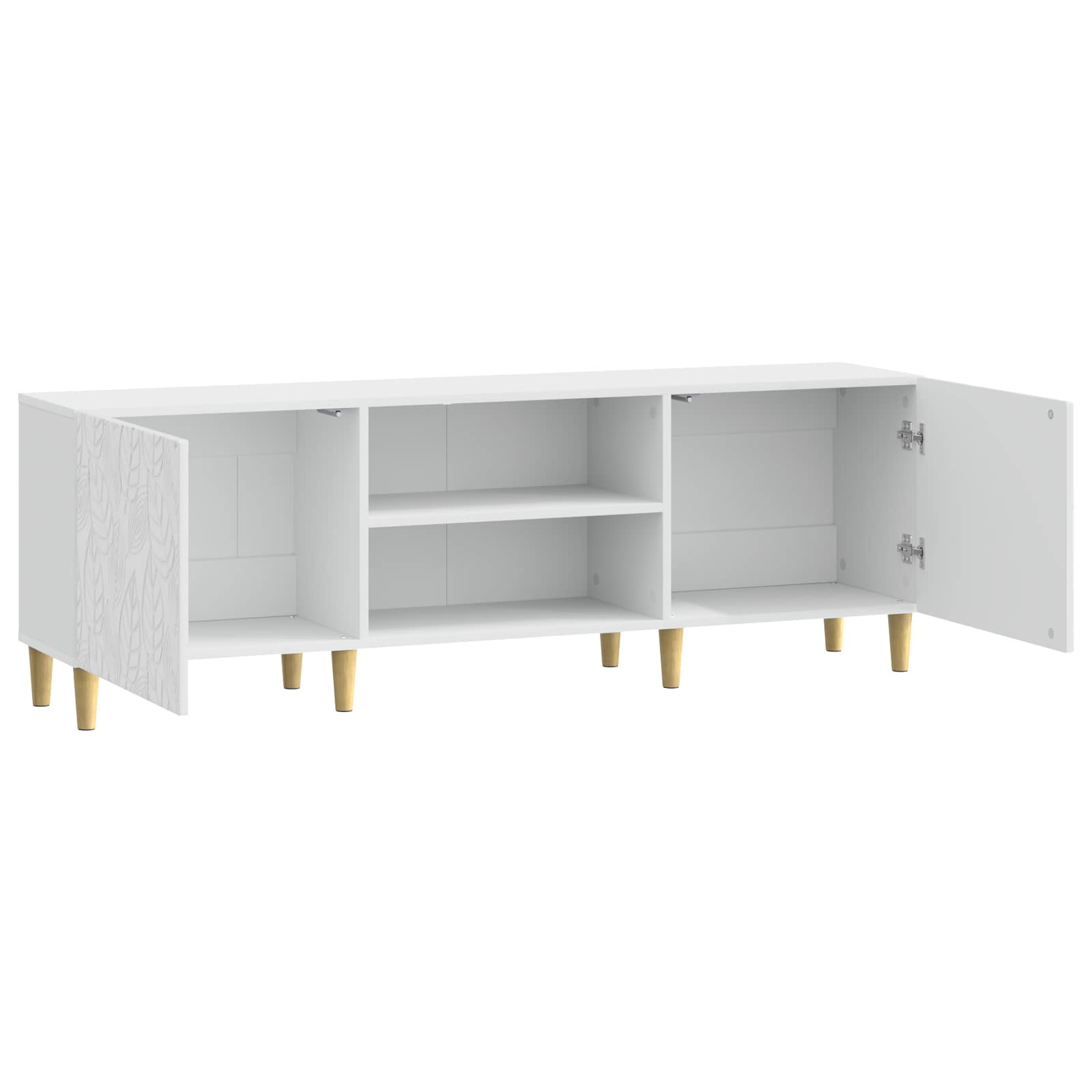 Televizoriaus spintelė 150 x 31 x 50 cm Itin blizgi balta