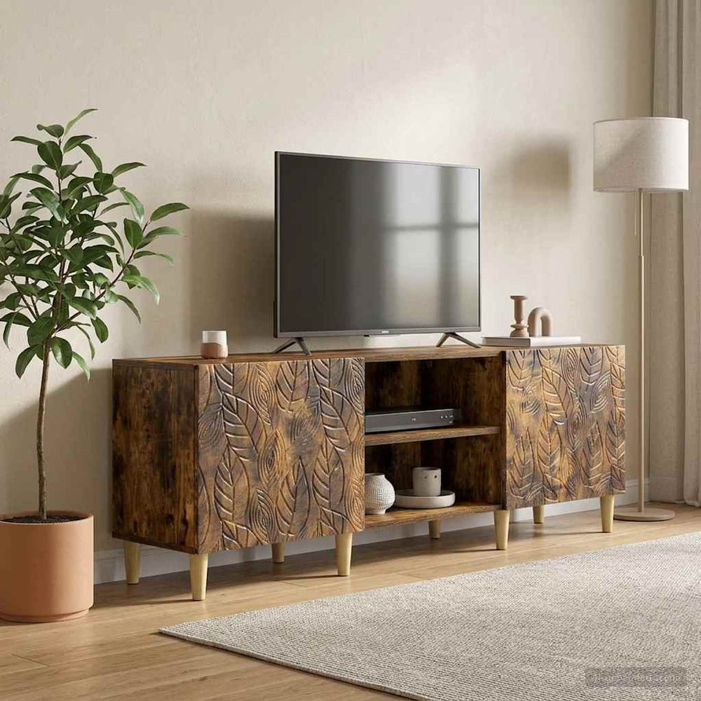Televizoriaus spintelė 150 x 31 x 50 cm Dūminio ąžuolo