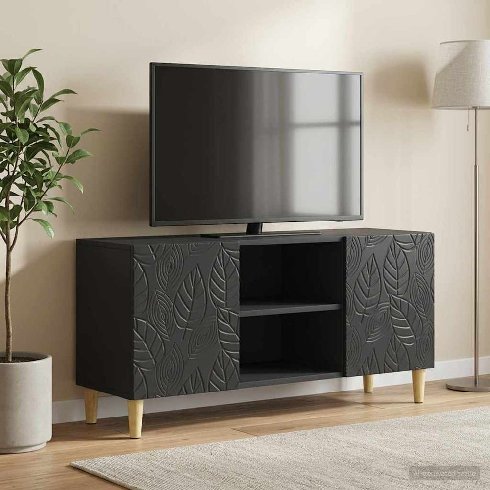 Televizoriaus spintelė 102 x 34,5 x 50 cm Juoda