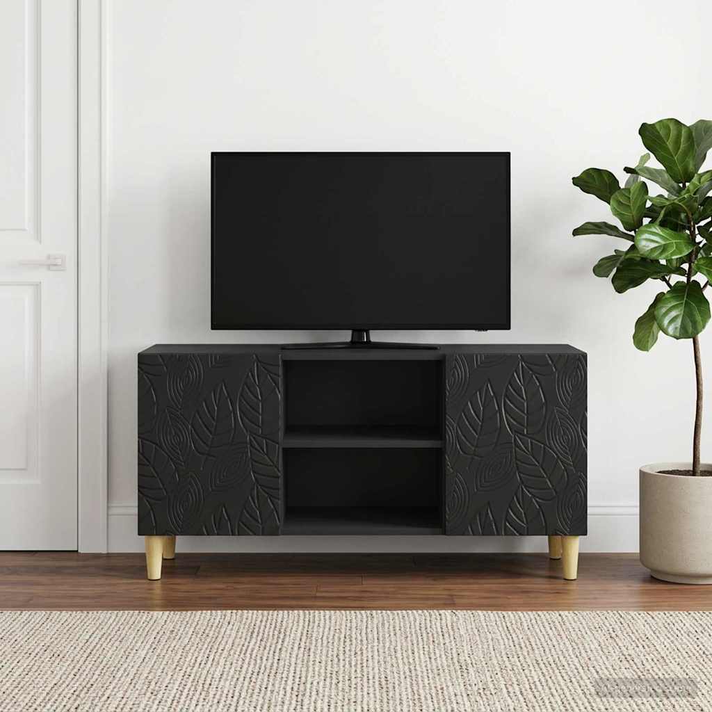 Televizoriaus spintelė 102 x 34,5 x 50 cm Juoda