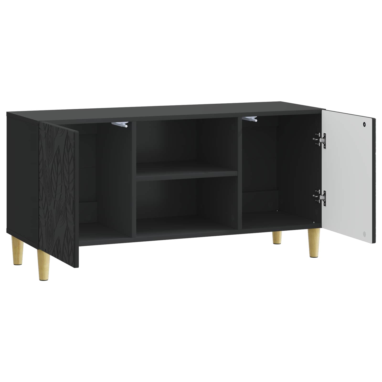 Televizoriaus spintelė 102 x 34,5 x 50 cm Juoda