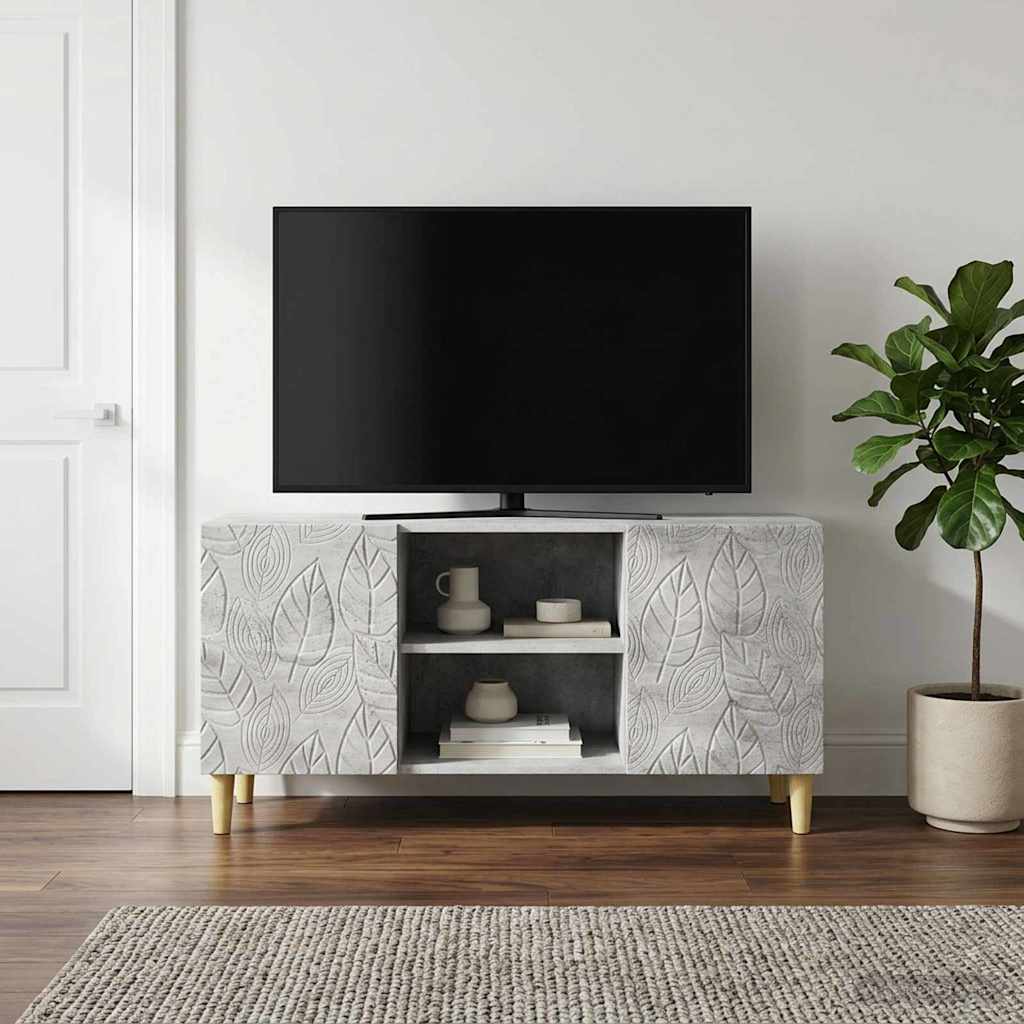 Televizoriaus spintelė 102 x 34,5 x 50 cm Betono pilka