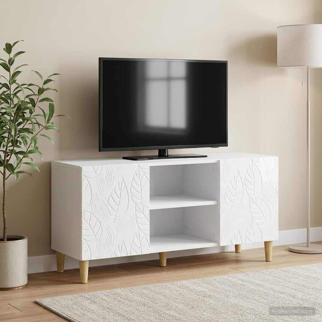 Televizoriaus spintelė 102 x 34,5 x 50 cm Itin blizgi balta