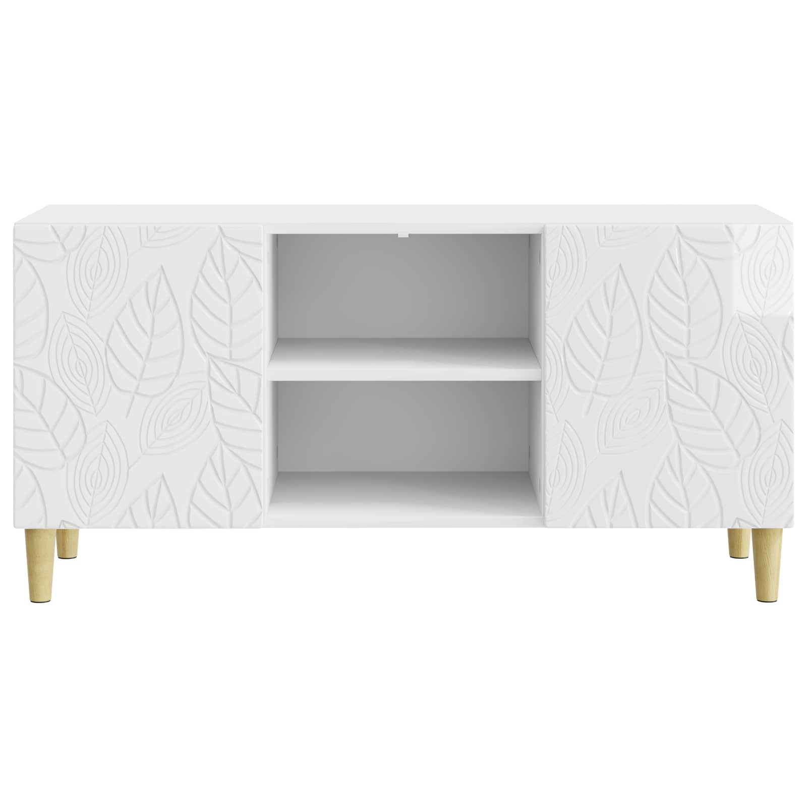 Televizoriaus spintelė 102 x 34,5 x 50 cm Itin blizgi balta