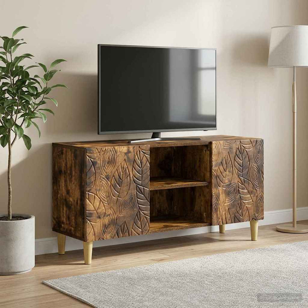 Televizoriaus spintelė 102 x 34,5 x 50 cm Dūminio ąžuolo