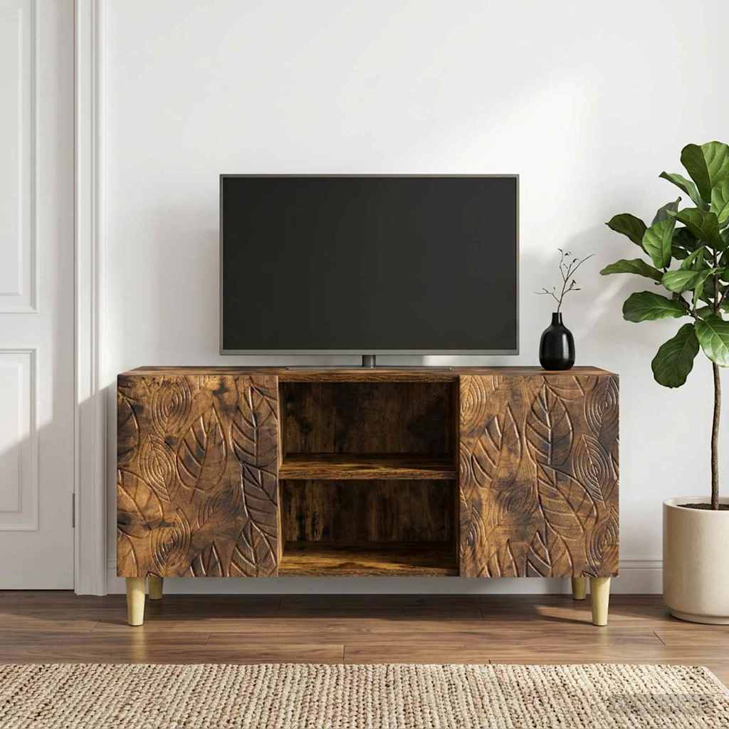 Televizoriaus spintelė 102 x 34,5 x 50 cm Dūminio ąžuolo