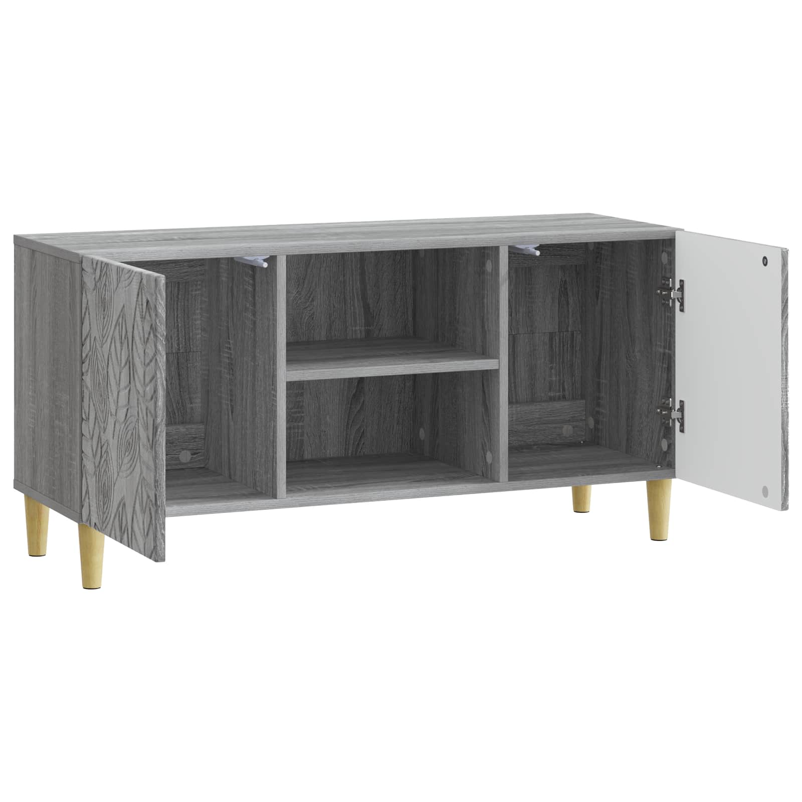 Televizoriaus spintelė 102 x 34,5 x 50 cm Pilka Sonoma