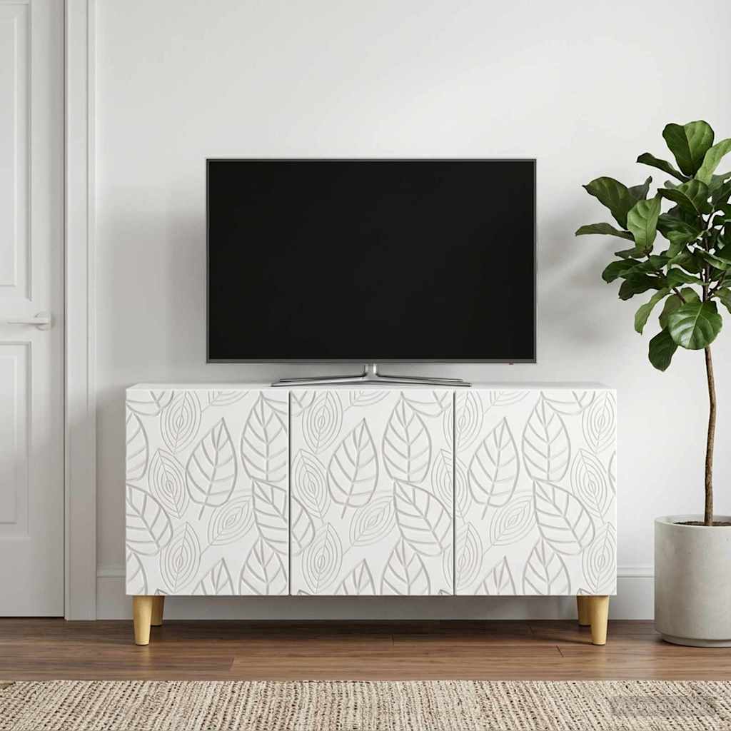 Televizoriaus spintelė 99 x 34,5 x 50 cm Balta Apdirbta mediena