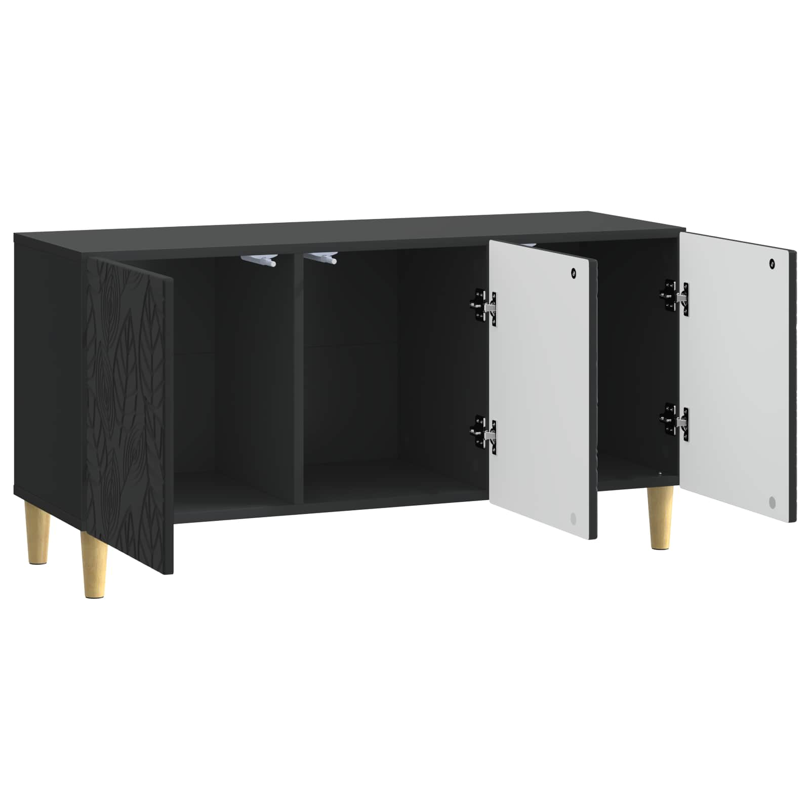 Televizoriaus spintelė 99 x 34,5 x 50 cm Juoda Apdirbta mediena