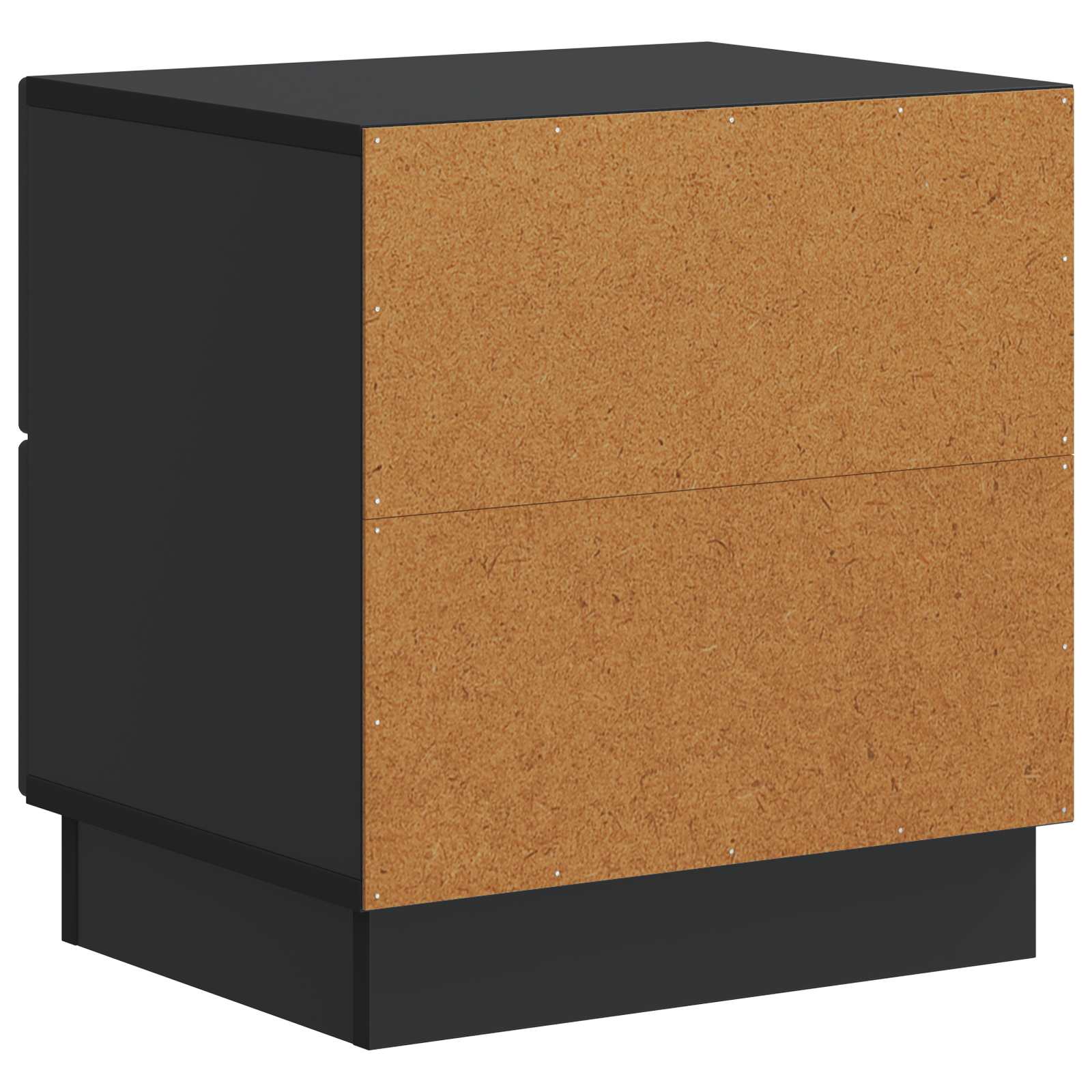 Šalia lovos spintelė su stalčių 2 pcs Juoda 43 x 34,5 x 44,5 cm