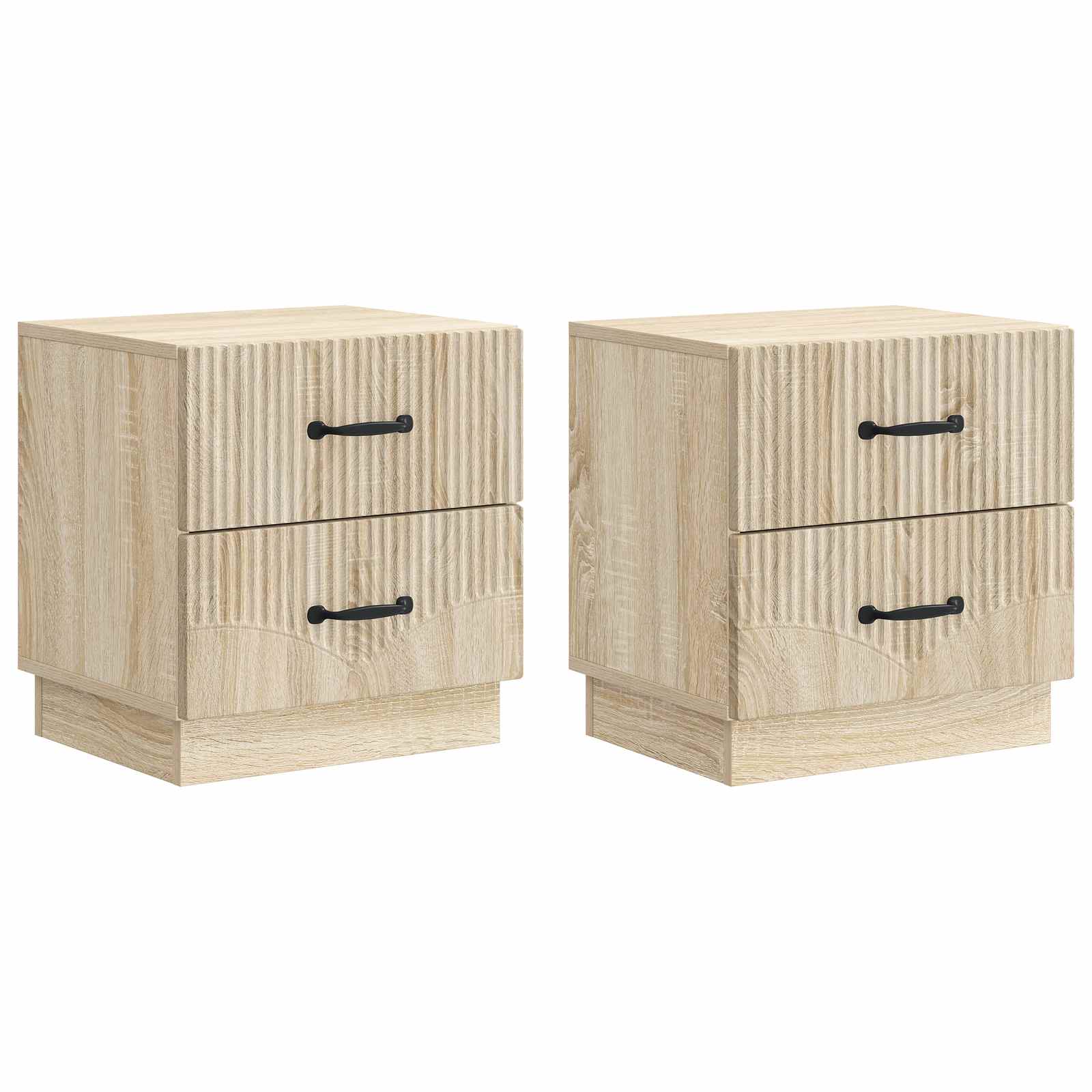 Šalia lovos spintelė 2 pcs Sonoma ąžuolas 43 x 34,5 x 44,5 cm