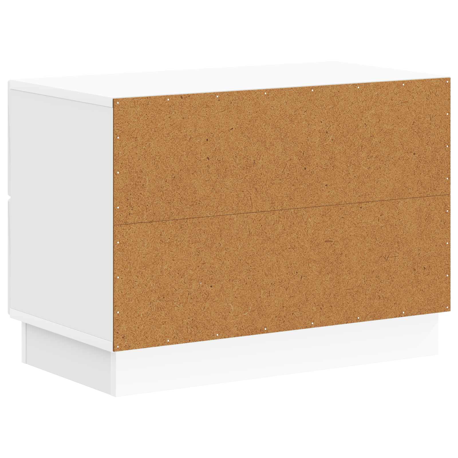 Šalia lovos spintelė Itin blizgi balta 62 x 34,5 x 44,5 cm