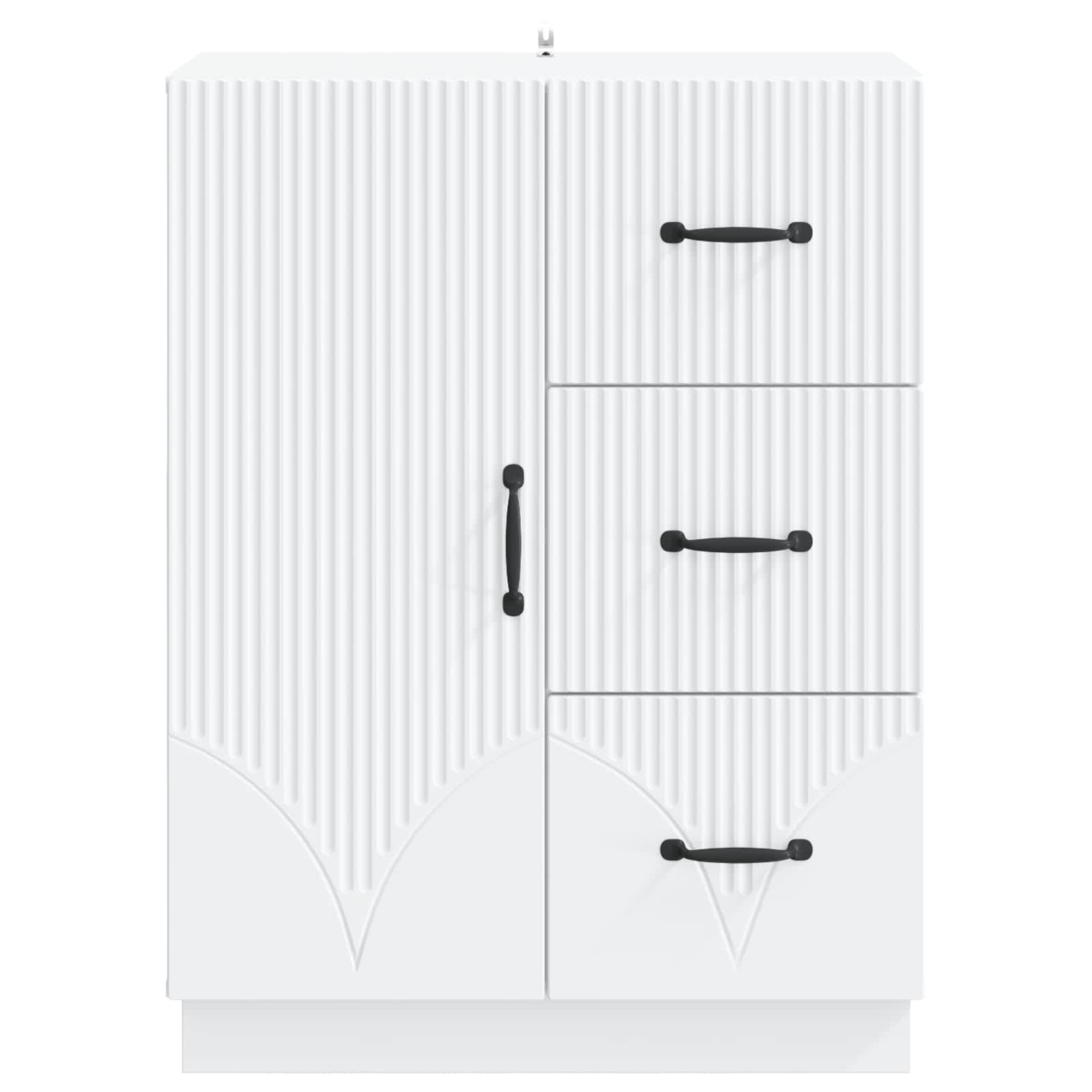 Kabalas su stalčių Balta 66 x 34,5 x 87 cm Apdirbta mediena