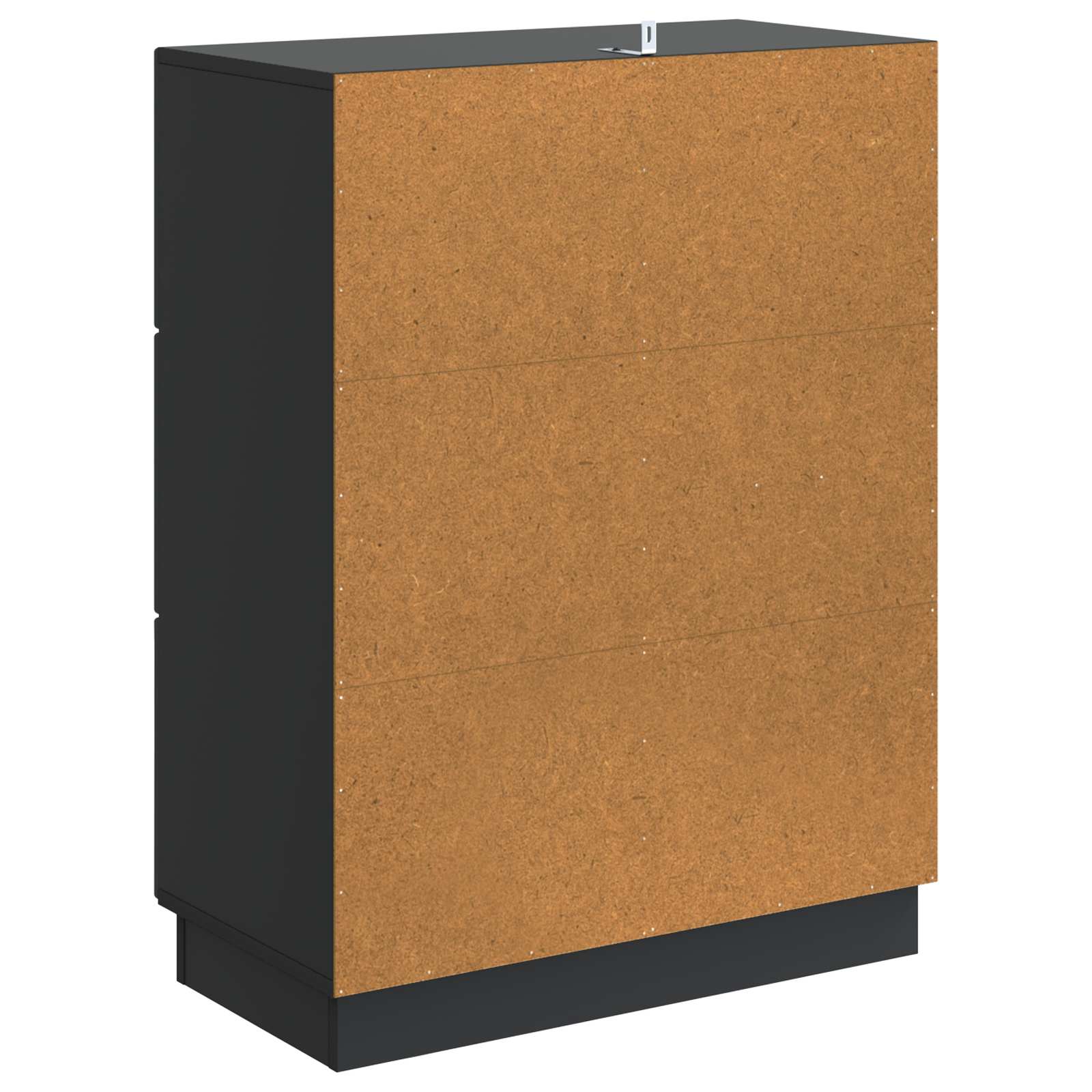 Kumode ar atvilktni Melna 66 x 34,5 x 87 cm Inženierijas koks