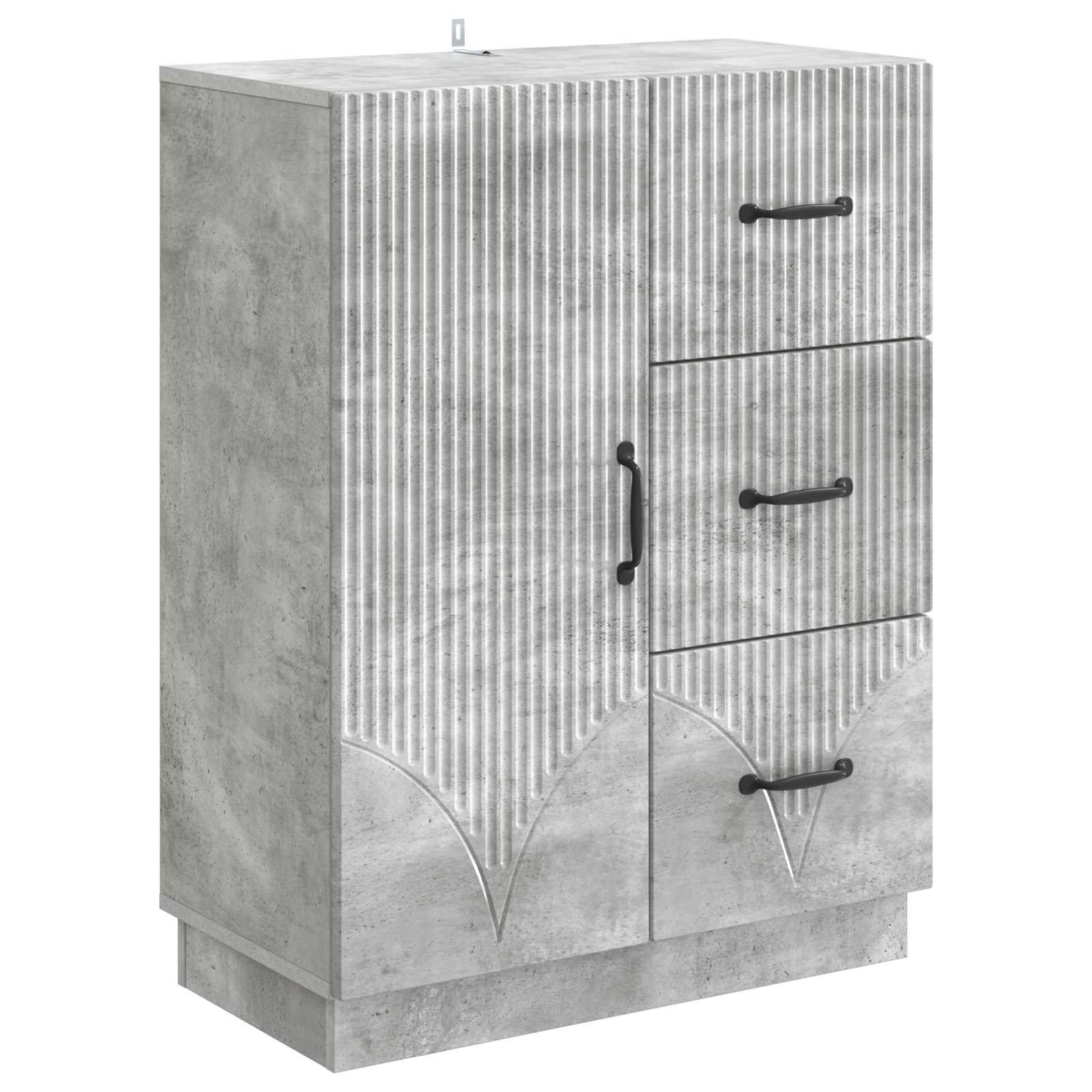 Kabalas Betono pilka 66 x 34,5 x 87 cm Apdirbta mediena