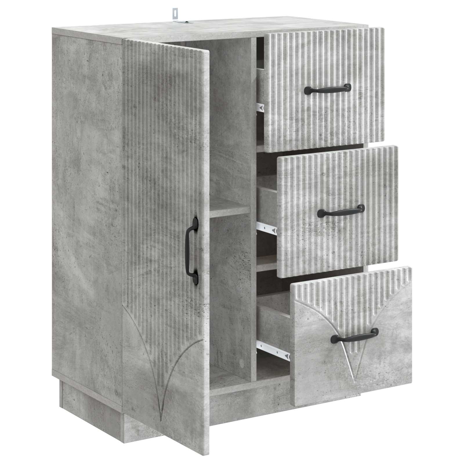 Kabalas Betono pilka 66 x 34,5 x 87 cm Apdirbta mediena